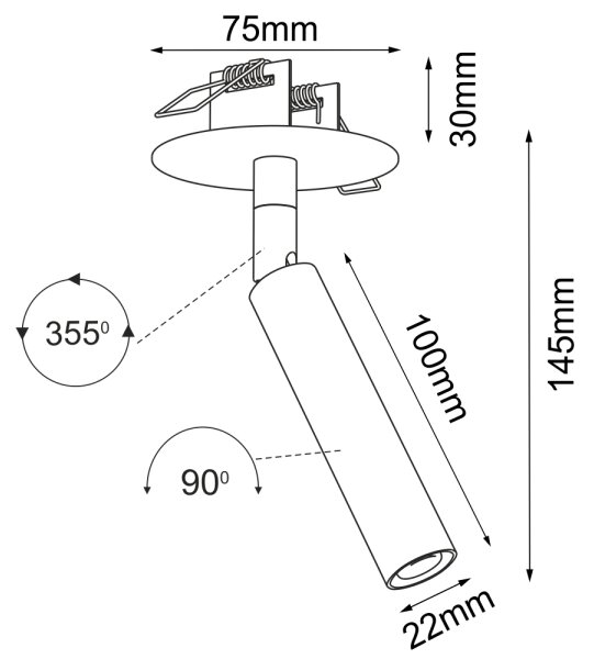 Brosline 3251 - Podhledové bodové svítidlo ACE 1xG9/2,5W/230V bílá