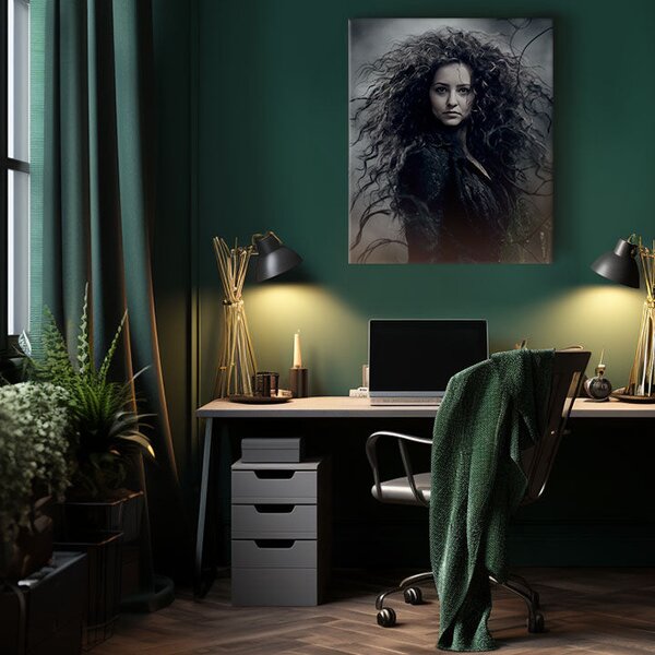 Obraz z fotografie Bellatrix Lestrange - Temná čarodějnice - 50x60 cm