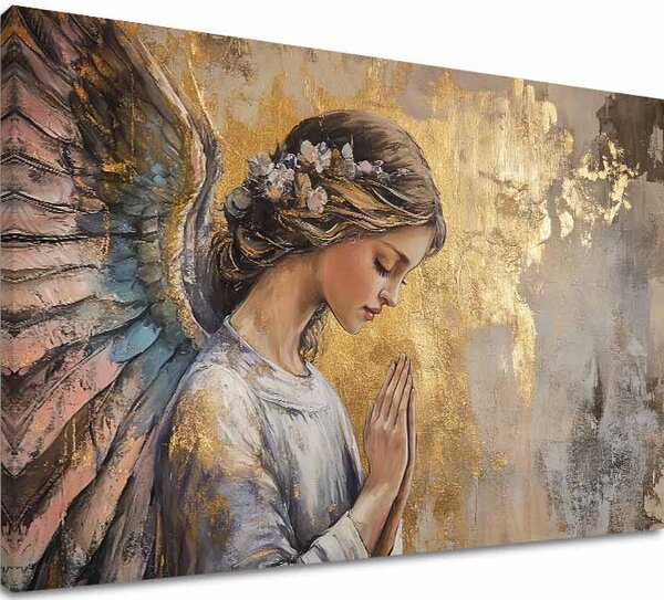 Obraz andělů Nebeská radost | dotaženo rukou umělce - 40x60 cm