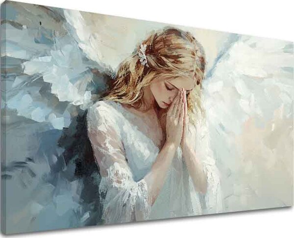 Obraz andělů Nebeský dotek | dotaženo rukou umělce - 40x60 cm