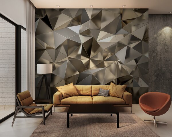 Fototapeta Texturovaný geometrický vzor v neutrálních tónech, 3D fototapety, Populární fototapety, u93417 - Tapeko.co.cz
