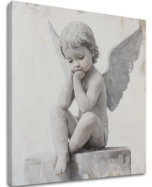 Obraz andělů Ochránce | dotaženo rukou umělce - 60x60 cm