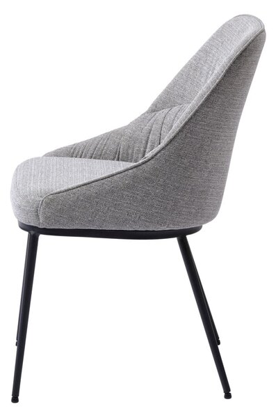 Šedé jídelní židle v sadě 2 ks Meridian – Unique Furniture