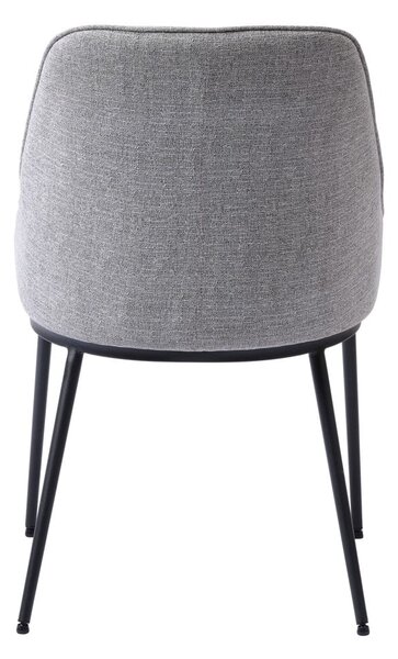 Šedé jídelní židle v sadě 2 ks Meridian – Unique Furniture