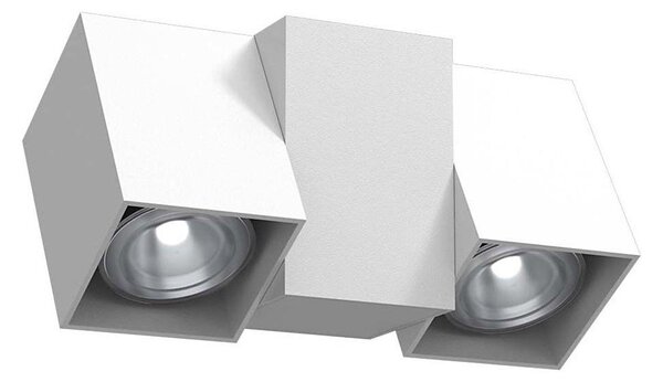 Brosline 2295 - Nástěnné bodové svítidlo CUBE 2xGU10/10W/230V bílá