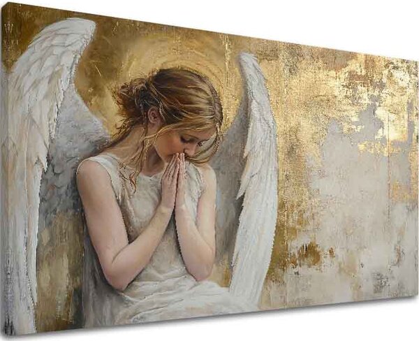 Obraz andělů Zlatý pokoj | dotaženo rukou umělce - 40x60 cm