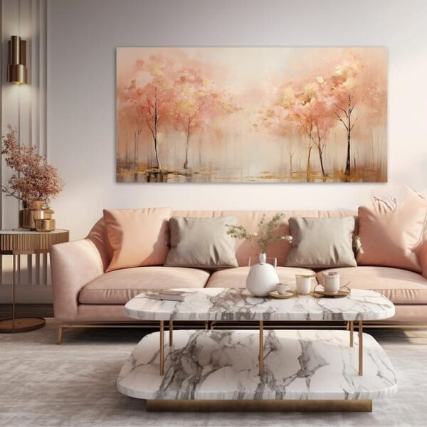 Strukturovaný obraz Procházka poklidnou přírodou - PREMIUM ART - 40x80 cm