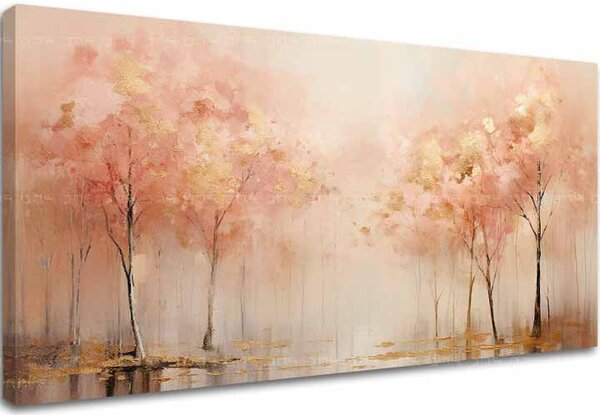 Strukturovaný obraz Procházka poklidnou přírodou - PREMIUM ART - 40x80 cm