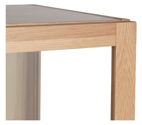 Vitrína z dubového dřeva v přírodní barvě 88x140 cm Elba – Unique Furniture