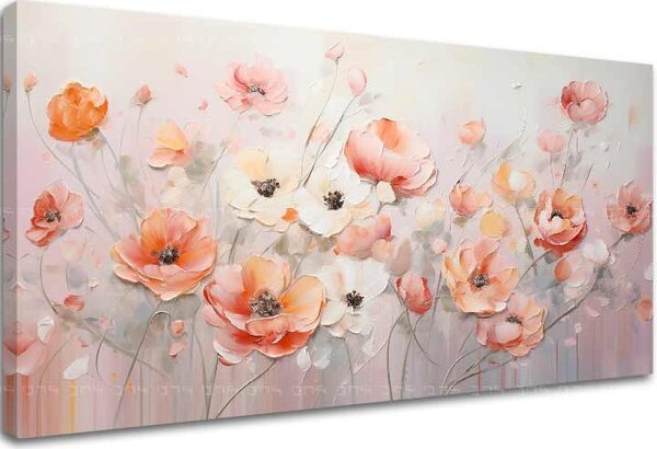 Peach Fuzz Obrazy Kvetoucí sny - 50x100 cm