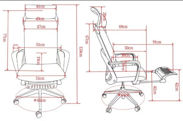 Ergonomická kancelářská židle Liftor Orca, šedá