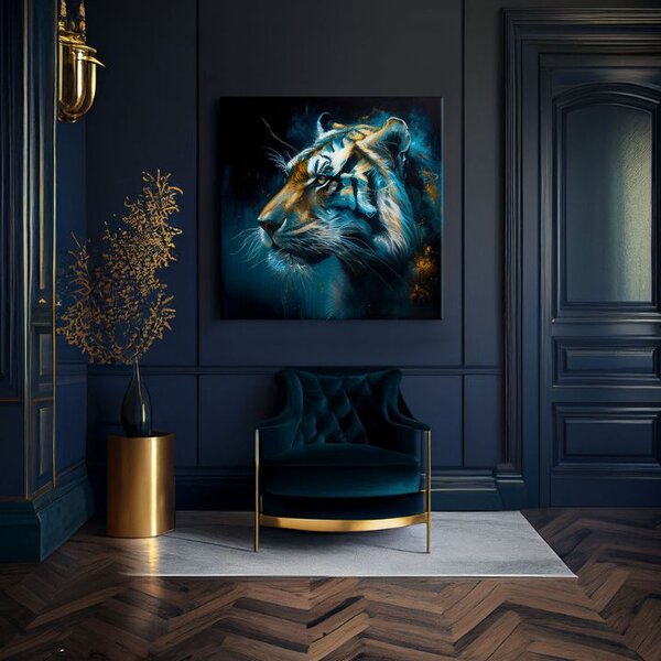 Dekorativní obraz na plátně - PREMIUM ART - Tiger's Mighty Spirit - 60x60 cm