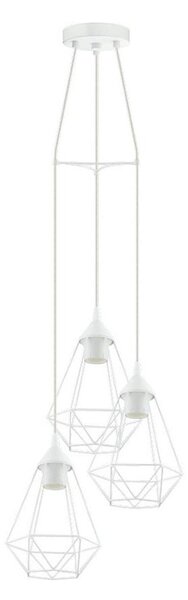 Eglo 79083 - Lustr na lanku BYRON 3xE27/60W/230V bílá