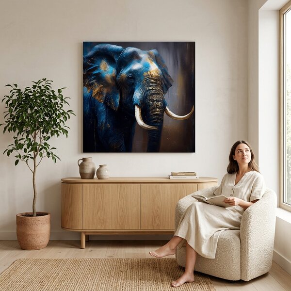 Dekorativní obraz na plátně - PREMIUM ART - Graceful Giant of Savannah 80x80 cm