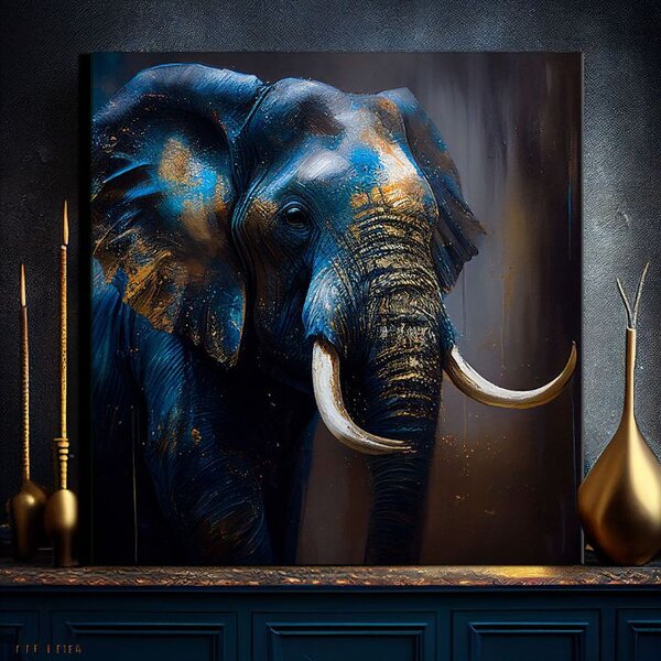 Dekorativní obraz na plátně - PREMIUM ART - Graceful Giant of Savannah 80x80 cm
