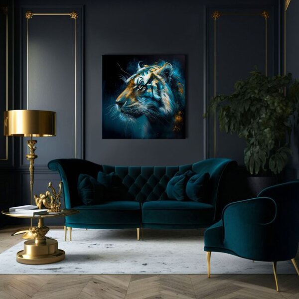 Dekorativní obraz na plátně - PREMIUM ART - Tiger's Mighty Spirit - 60x60 cm