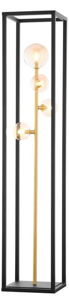 Jupiter 1911 - Stojací lampa NEPTUN 4xG9/14W/230V zlatá/černá/kouřová béžová