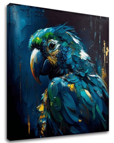 Dekorativní obraz na plátně - PREMIUM ART - Rainbow Feathers in Flight - 60x60 cm