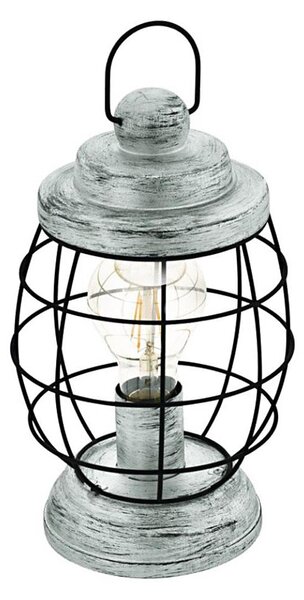 Eglo 79436 - Stolní lampa BAMPTON 1xE27/60W/230V stříbrná