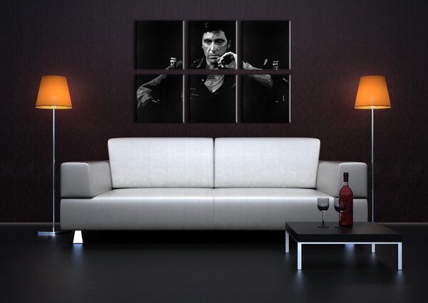 Malovaný obraz na stěnu POP ART SCARFACE-AL PACINO 210x140 cm