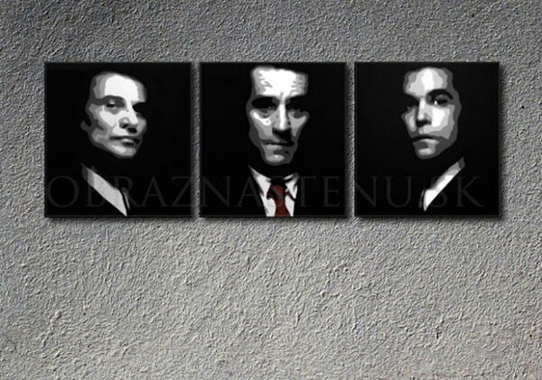 Ručně malovaný POP ART obraz GOODFELLAS 150x50 cm