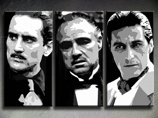 Ručně malovaný POP ART obraz GODFATHER 120x80 cm