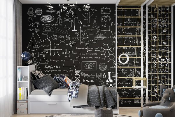 Fototapeta Tabule s matematickými symboly a vzorci, Designové fototapety na zeď, Populární fototapety, u93593 - Tapeko.co.cz