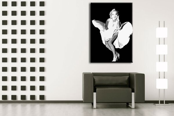 Ručně malovaný POP ART obraz MARILYN MONROE 80x100 cm