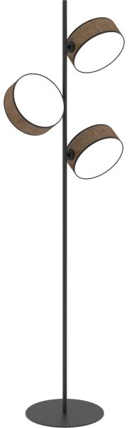 Stojací lampa DRUMZ 3xE14/10W/230V hnědá