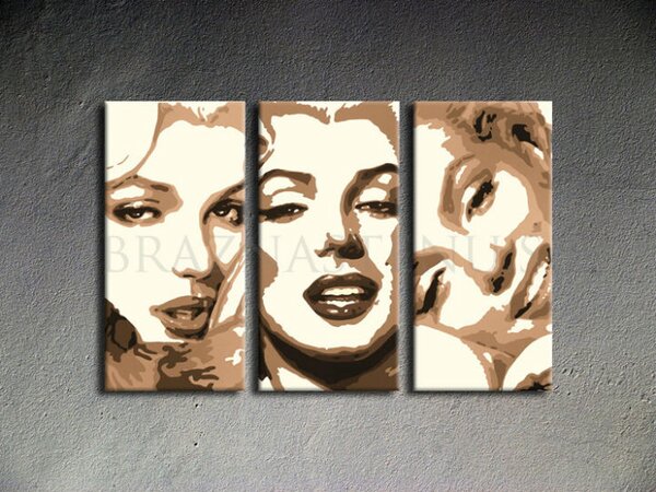 Ručně malovaný POP ART obraz MARILYN MONROE 120x80 cm