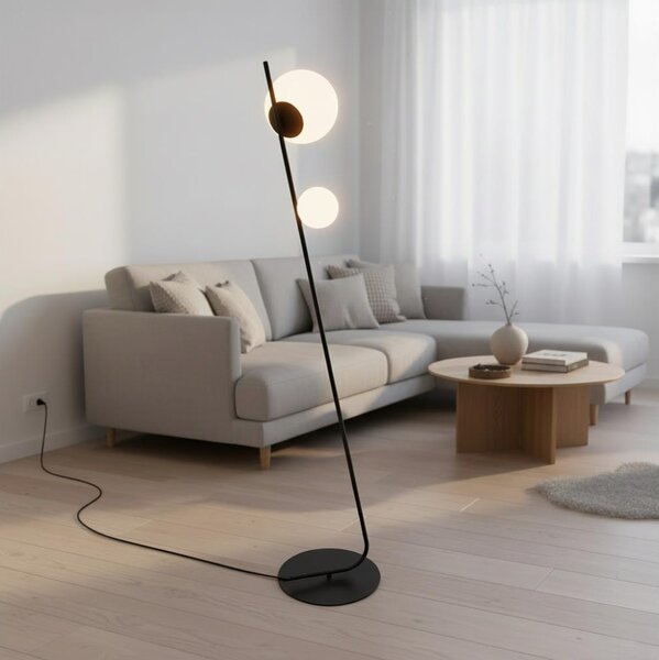 Stojací lampa TATU 2xG9/8W/230V černá