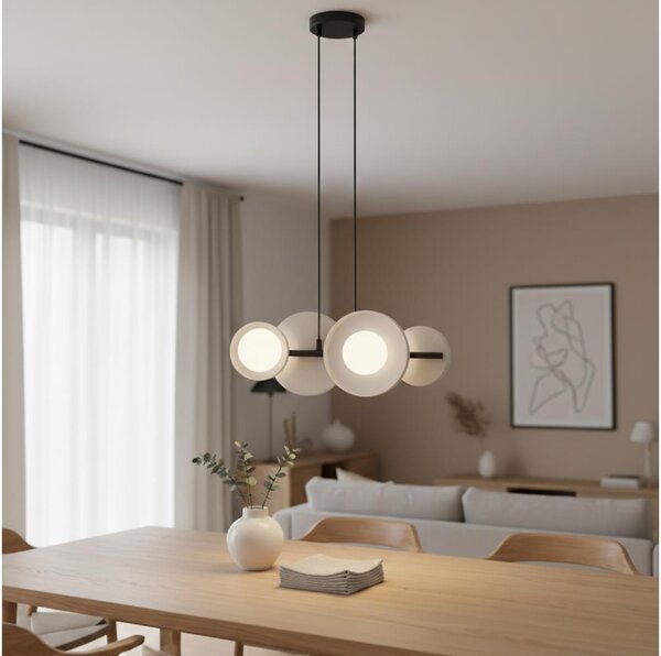 Lustr na lanku MODEL 4xG9/8W/230V bílá