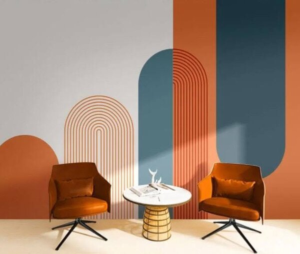 Fototapety Retro oblouky - vzor, Fototapety abstraktní, u93598 : uwalls.cz