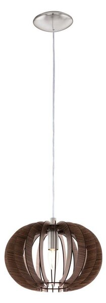 Eglo 95023 - Lustr na lanku STELLATO 1xE27/60W/230V pr. 30 cm hnědá