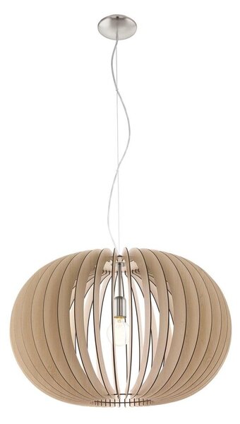 Eglo 95042 - Lustr na lanku STELLATO 1xE27/60W/230V pr. 70 cm béžová