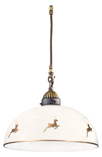 Kolarz 731.30.151-Lustr na lanku NONNA 1xE27/75W/230V pr. 30 cm jeleni rose gold