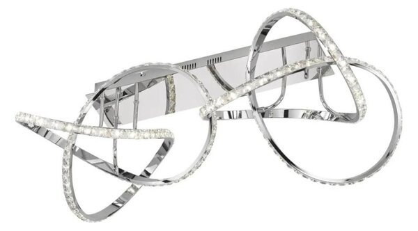 LED Stmívatelné stropní svítidlo ABRO LED/49W/230V lesklý chrom