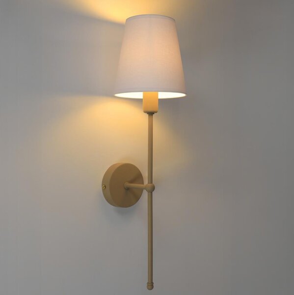 Nástěnná lampa MADELA 1xE14/40W/230V bílá/béžová