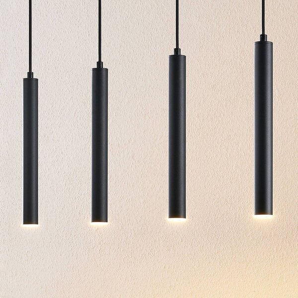 Arcchio Závěsné svítidlo Kammeron LED, černá barva, kov, 80 cm, Černá, Obývací pokoj / jídelna, kov, Moderní