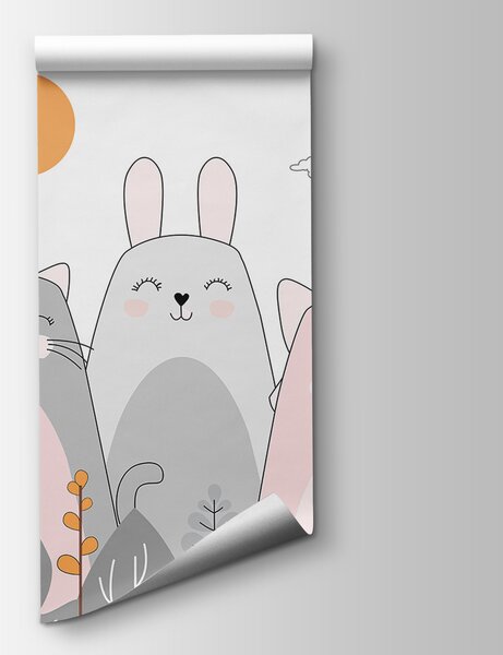 Fototapeta Skupina zvířat v řadě, Dětské fototapety, Populární fototapety, u93755 - Tapeko.co.cz