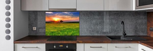 Panel do kuchyně Západ slunce louka pksh-44149731