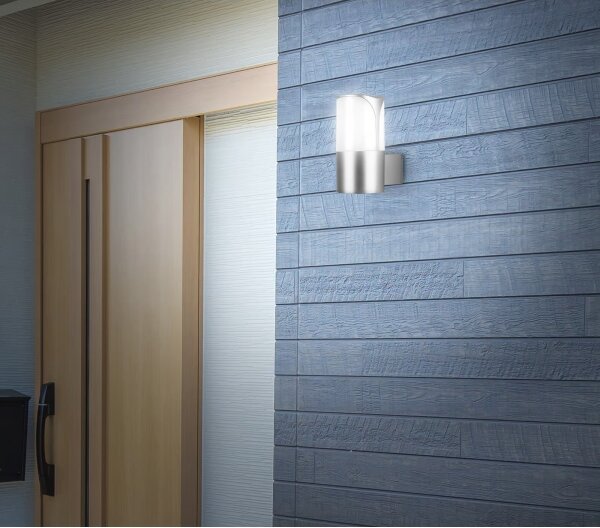 Briloner 320304TF - Venkovní nástěnné svítidlo 1xE27/12W/230V IP44 stříbrná