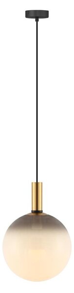 Zuma Line 003064-034739- Lustr na lanku NUA 1xE27/25W/230V pr. 30 cm zlatá/černá