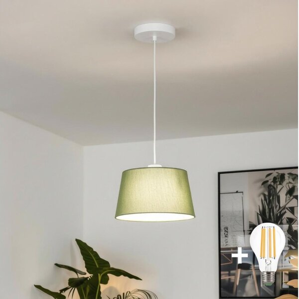 Brilagi - LED Lustr na lanku CERIA 1xE27/40W/230V pr. 25 cm zelená