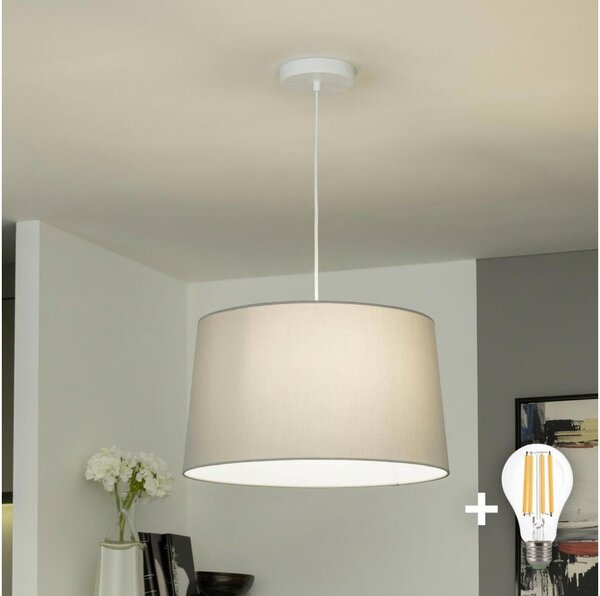 Brilagi - LED Lustr na lanku CERIA 1xE27/40W/230V pr. 45 cm šedá