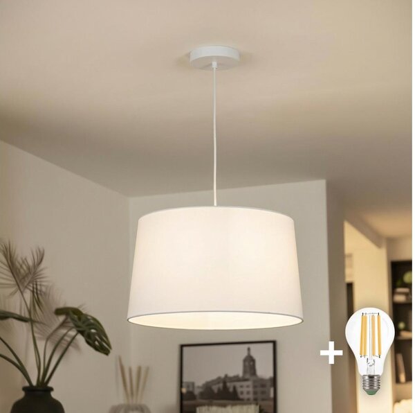 Brilagi - LED Lustr na lanku CERIA 1xE27/40W/230V pr. 45 cm bílá