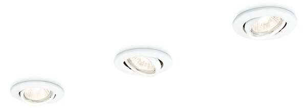 Philips 59243/31/E7 - SADA 3x Podhledové svítidlo ENIF 1xGU10/50W/230V