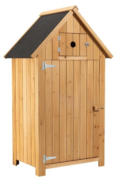 Zahradní domek úzký - Vrba - 770 x 540 x 1370 mm - Bitumenová střecha