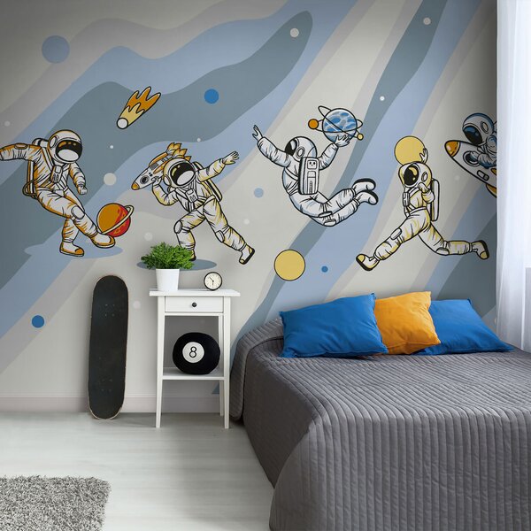 Fototapeta Skupina astronautů ve vesmíru, Dětské fototapety, Populární fototapety, u93828 - Tapeko.co.cz