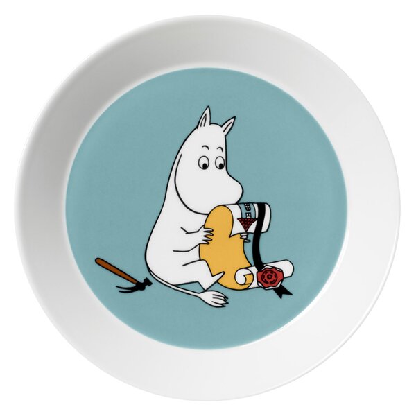 Talíř Moomin Moomintroll Arabia 19 cm tyrkysový